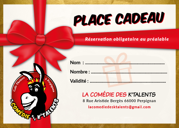 Bon cadeau la comédie des Ktalents